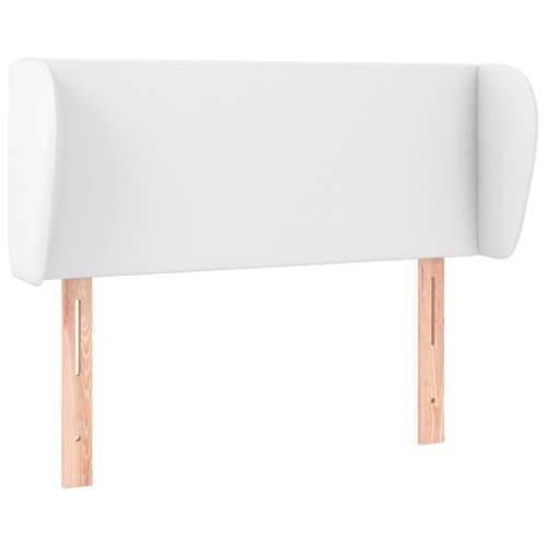 Uzglavlje s ušima bijelo 83x23x78/88 cm od umjetne kože - Bijela 83 x 23 x 78/88 cm 1 Cijena