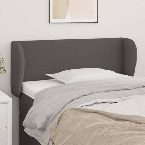 Uzglavlje s ušima sivo 93x23x78/88 cm od umjetne kože - Siva 93 x 23 x 78/88 cm 1 Cijena