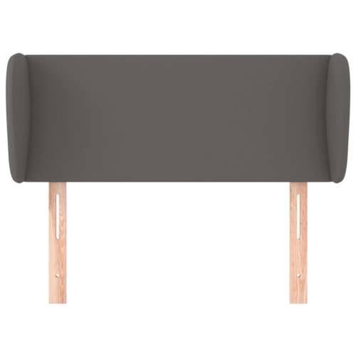 Uzglavlje s ušima sivo 93x23x78/88 cm od umjetne kože - Siva 93 x 23 x 78/88 cm 1 Cijena