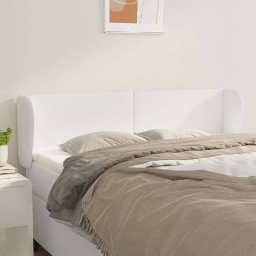 Uzglavlje s ušima bijelo 147x23x78/88 cm od umjetne kože - Bijela 147 x 23 x 78/88 cm 1 Cijena