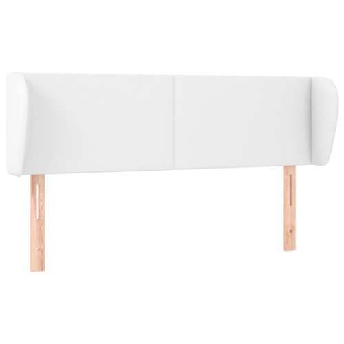 Uzglavlje s ušima bijelo 147x23x78/88 cm od umjetne kože - Bijela 147 x 23 x 78/88 cm 1 Cijena