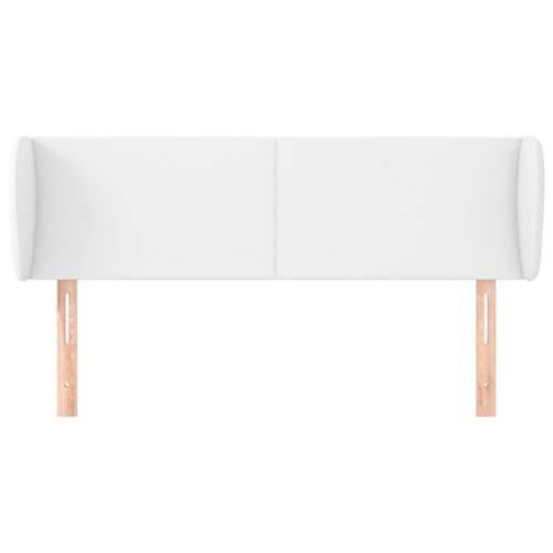 Uzglavlje s ušima bijelo 147x23x78/88 cm od umjetne kože - Bijela 147 x 23 x 78/88 cm 1 Cijena