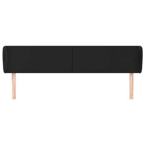 Uzglavlje s ušima crno 203x23x78/88 cm od umjetne kože - Crna 203 x 23 x 78/88 cm 1 Cijena