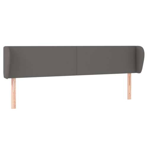 Uzglavlje s ušima sivo 203x23x78/88 cm od umjetne kože - Siva 203 x 23 x 78/88 cm 1 Cijena