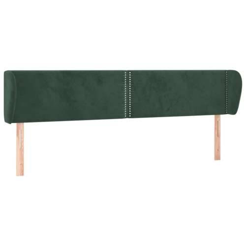 Uzglavlje s ušima tamnozeleno 163x23x78/88 cm baršunasto - Tamnozelena 163 x 23 x 78/88 cm 1 Cijena