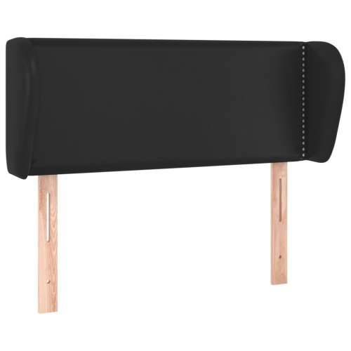 Uzglavlje s ušima crno 83x23x78/88 cm od umjetne kože - Crna 83 x 23 x 78/88 cm 1 Cijena