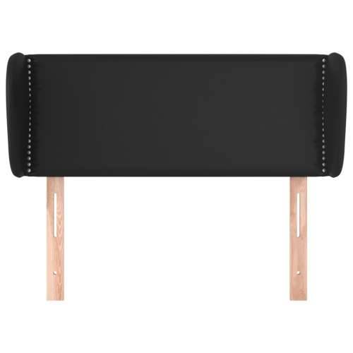 Uzglavlje s ušima crno 83x23x78/88 cm od umjetne kože - Crna 83 x 23 x 78/88 cm 1 Cijena