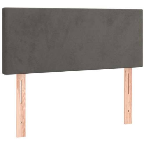 Uzglavlje tamnosivo 90x5x78/88 cm baršunasto - Tamno siva 90 cm 1 Nisko Cijena
