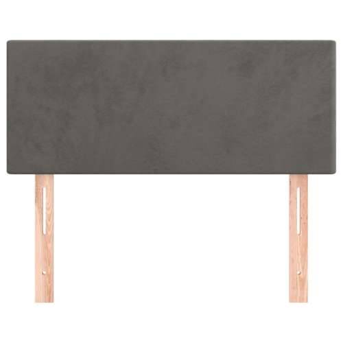 Uzglavlje tamnosivo 90x5x78/88 cm baršunasto - Tamno siva 90 cm 1 Nisko Cijena