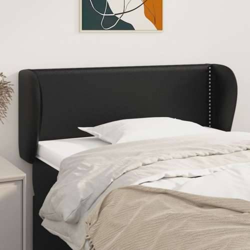Uzglavlje s ušima crno 93x23x78/88 cm od umjetne kože - Crna 93 x 23 x 78/88 cm 1 Cijena