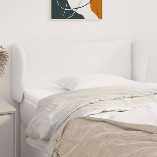 Uzglavlje s ušima bijelo 93x23x78/88 cm od umjetne kože - Bijela 93 x 23 x 78/88 cm 1 Cijena