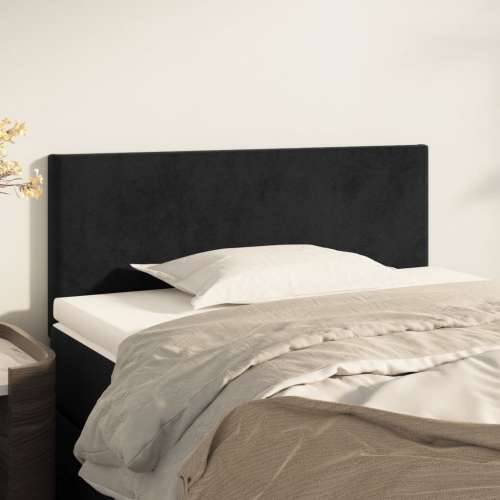 Uzglavlje crno 100x5x78/88 cm baršunasto - Crna 100 cm 1 Nisko Cijena