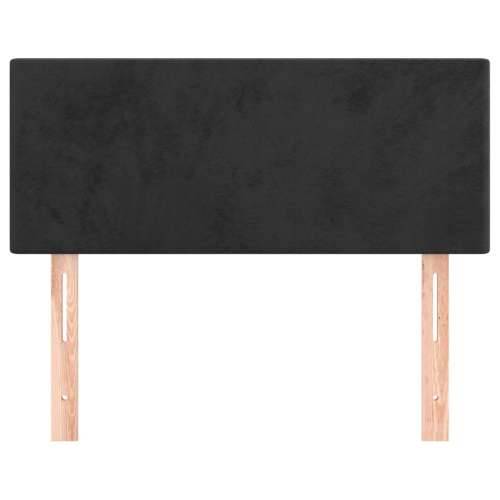 Uzglavlje crno 100x5x78/88 cm baršunasto - Crna 100 cm 1 Nisko Cijena