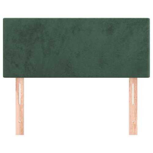 Uzglavlje tamnozeleno 100x5x78/88 cm baršunasti - Tamnozelena 100 cm 1 Nisko Cijena