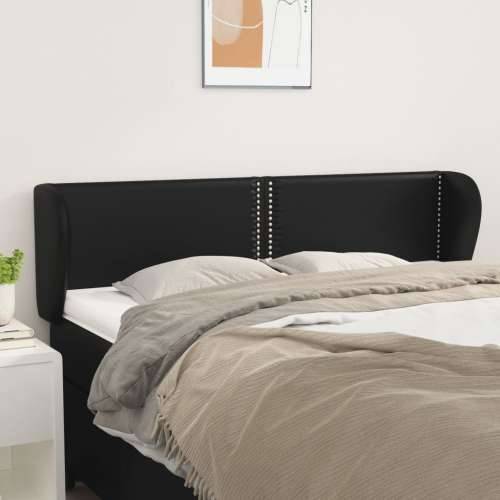 Uzglavlje s ušima crno 147x23x78/88 cm od umjetne kože - Crna 147 x 23 x 78/88 cm 1 Cijena