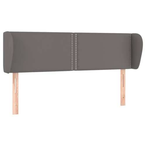 Uzglavlje s ušima sivo 147x23x78/88 cm od umjetne kože - Siva 147 x 23 x 78/88 cm 1 Cijena