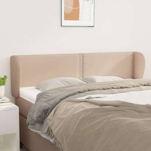 Uzglavlje s ušima boja cappuccina 147x23x78/88 cm umjetna koža - Boja cappuccina 147 x 23 x 78/88 cm 1 Cijena