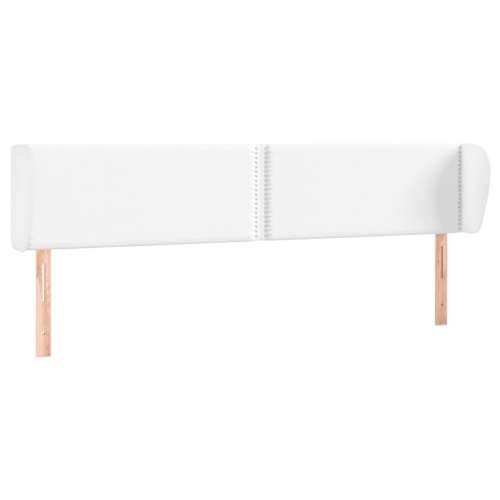 Uzglavlje s ušima bijelo 163x23x78/88 cm od umjetne kože - Bijela 163 x 23 x 78/88 cm 1 Cijena