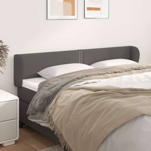 Uzglavlje s ušima sivo 163x23x78/88 cm od umjetne kože - Siva 163 x 23 x 78/88 cm 1 Cijena