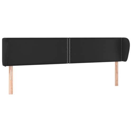 Uzglavlje s ušima crno 183x23x78/88 cm od umjetne kože - Crna 183 x 23 x 78/88 cm 1 Cijena