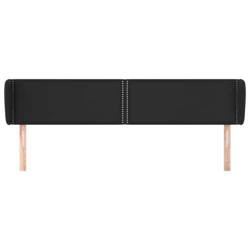 Uzglavlje s ušima crno 183x23x78/88 cm od umjetne kože - Crna 183 x 23 x 78/88 cm 1 Cijena