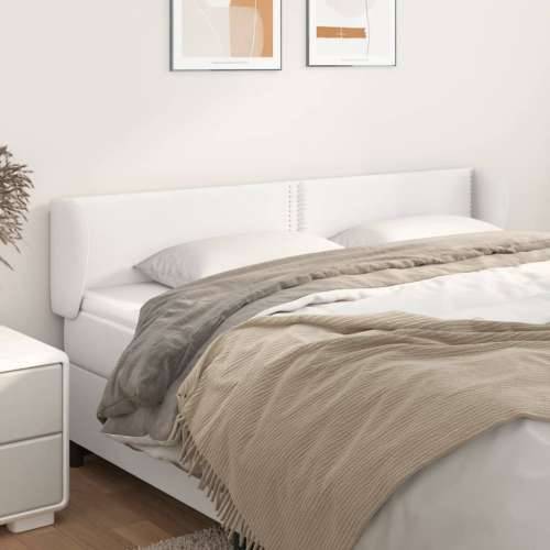 Uzglavlje s ušima bijelo 183x23x78/88 cm od umjetne kože - Bijela 183 x 23 x 78/88 cm 1 Cijena