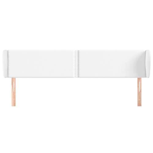 Uzglavlje s ušima bijelo 183x23x78/88 cm od umjetne kože - Bijela 183 x 23 x 78/88 cm 1 Cijena