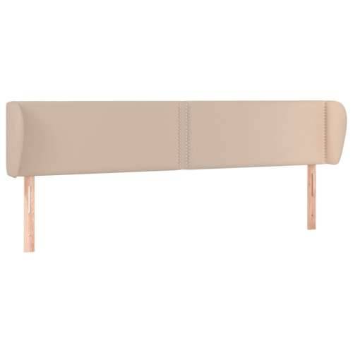 Uzglavlje s ušima boja cappuccina 183x23x78/88 cm umjetna koža - Boja cappuccina 183 x 23 x 78/88 cm 1 Cijena