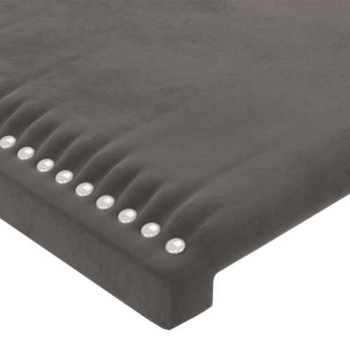 Uzglavlje tamnosivo 80 x 5 x 78/88 cm baršunasto - Tamno siva 80 cm 1 Nisko Cijena