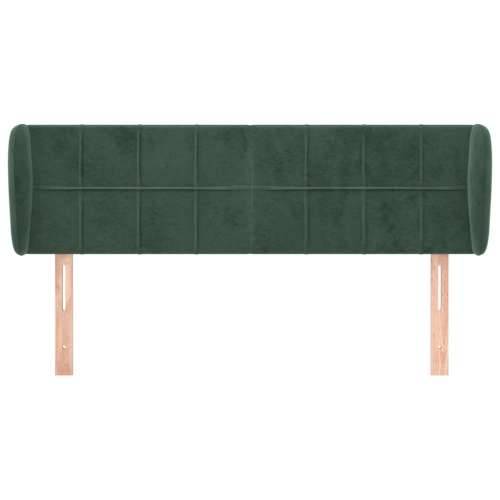 Uzglavlje s ušima tamnozeleno 147x23x78/88 cm baršunasto - Tamnozelena 147 x 23 x 78/88 cm 1 Cijena