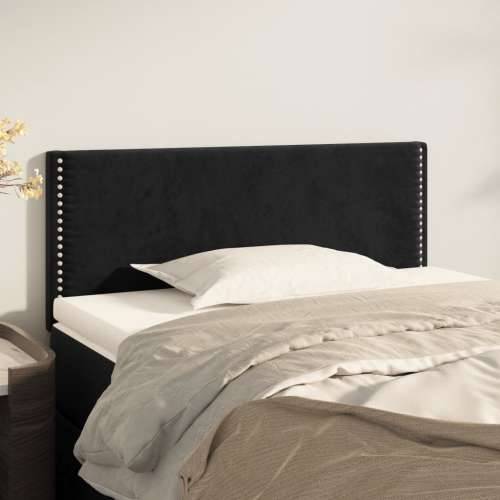 Uzglavlje crno 90x5x78/88 cm baršunasto - Crna 90 cm 1 Nisko Cijena