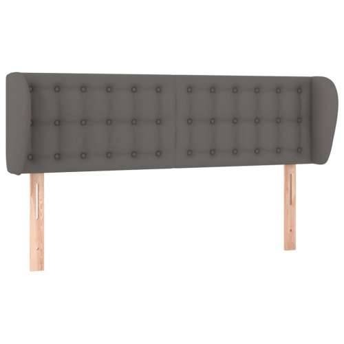 Uzglavlje s ušima sivo 147x23x78/88 cm od umjetne kože - Siva 147 x 23 x 78/88 cm 1 Cijena