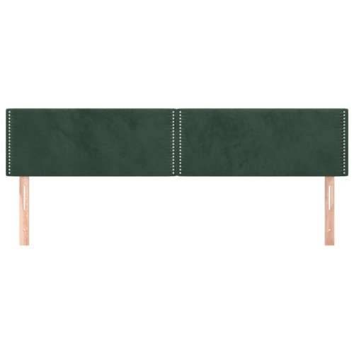 Uzglavlja 2 kom tamnozelena 80x5x78/88 cm baršunasta - Tamnozelena 160 cm 1 Nisko Cijena