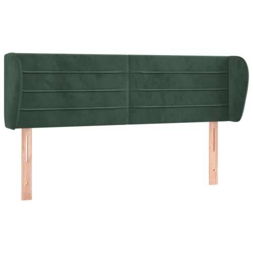 Uzglavlje s ušima tamnozeleno 147x23x78/88 cm baršunasto - Tamnozelena 147 x 23 x 78/88 cm 1 Cijena