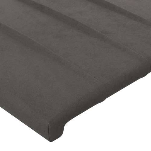 Uzglavlje s ušima tamnosivo 93x23x78/88 cm baršunasto - Tamno siva 93 x 23 x 78/88 cm 1 Cijena