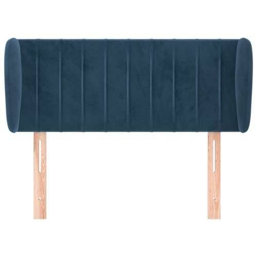 Uzglavlje s ušima tamnoplavo 93x23x78/88 cm baršunasto - Tamno plava 93 x 23 x 78/88 cm 1 Cijena