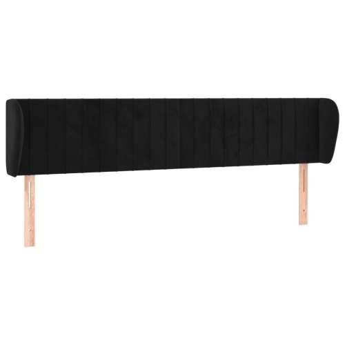 Uzglavlje s ušima crno 163x23x78/88 cm baršunasto - Crna 163 x 23 x 78/88 cm 1 Cijena