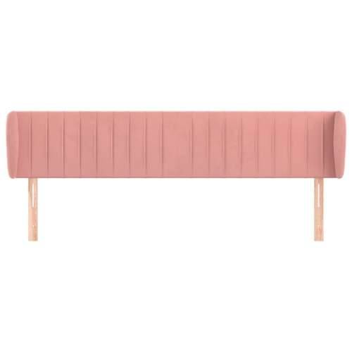 Uzglavlje s ušima ružičasto 163x23x78/88 cm baršunasto - Ružičasta 163 x 23 x 78/88 cm 1 Cijena
