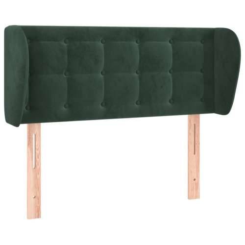 Uzglavlje s ušima tamnozeleno 93x23x78/88 cm baršunasto - Tamnozelena 93 x 23 x 78/88 cm 1 Cijena
