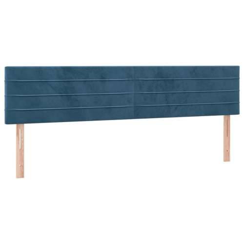 Uzglavlja 2 kom tamnoplava 80x5x78/88 cm baršunasta - Tamno plava 160 cm 1 Nisko Cijena
