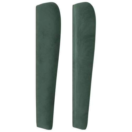 Uzglavlje s ušima tamnozeleno 103x23x118/128 cm baršunasto - Tamnozelena 103 x 23 x 118/128 cm 1 Cijena