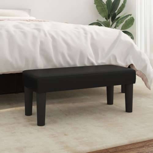 Klupa crna 70 x 30 x 30 cm od umjetne kože - Crna 70 x 30 x 30 cm Cijena