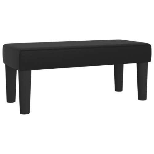 Klupa crna 70 x 30 x 30 cm od umjetne kože - Crna 70 x 30 x 30 cm Cijena