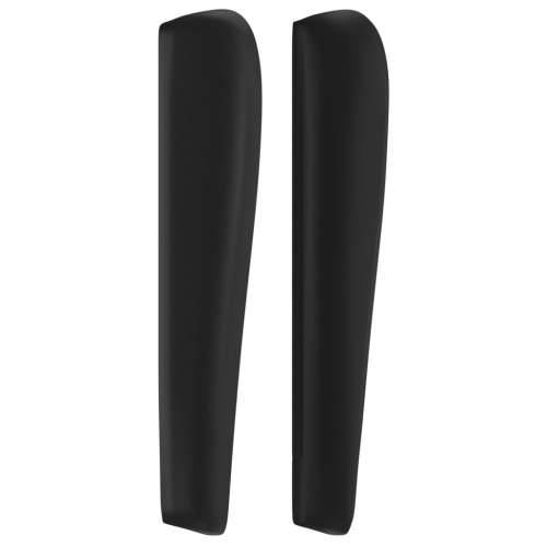 Uzglavlje s ušima crno 83 x 23 x 118/128 cm od umjetne kože - Crna 83 x 23 x 118/128 cm 1 Cijena