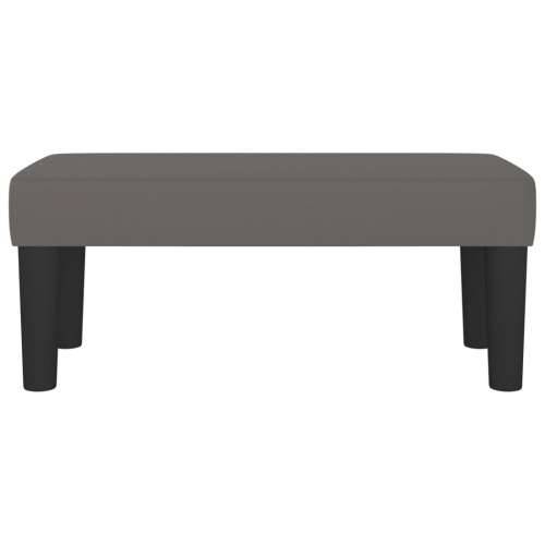 Klupa siva 70 x 30 x 30 cm od umjetne kože - Siva 70 x 30 x 30 cm Cijena