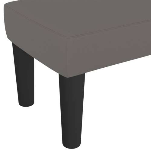 Klupa siva 70 x 30 x 30 cm od umjetne kože - Siva 70 x 30 x 30 cm Cijena