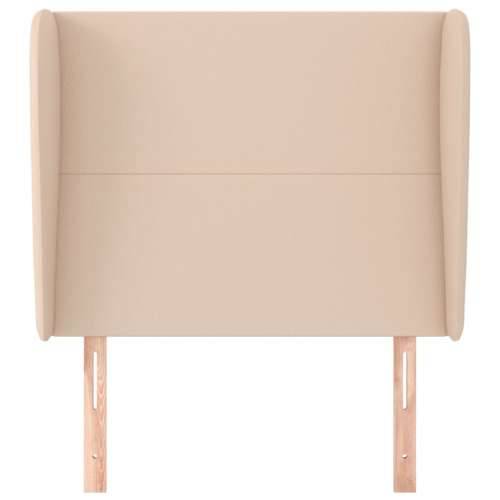 Uzglavlje s ušima boja cappuccina 83x23x118/128 cm umjetna koža - Boja cappuccina 83 x 23 x 118/128 cm 1 Cijena