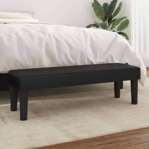 Klupa crna 100x30x30 cm od umjetne kože - Crna 100 x 30 x 30 cm Cijena