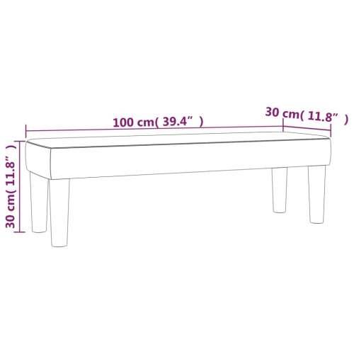 Klupa bijeli 100x30x30 cm od umjetne kože - Bijela 100 x 30 x 30 cm Cijena