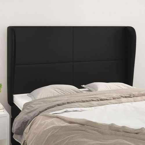 Uzglavlje s ušima crno 147x23x118/128 cm od umjetne kože - Crna 147 x 23 x 118/128 cm 1 Cijena